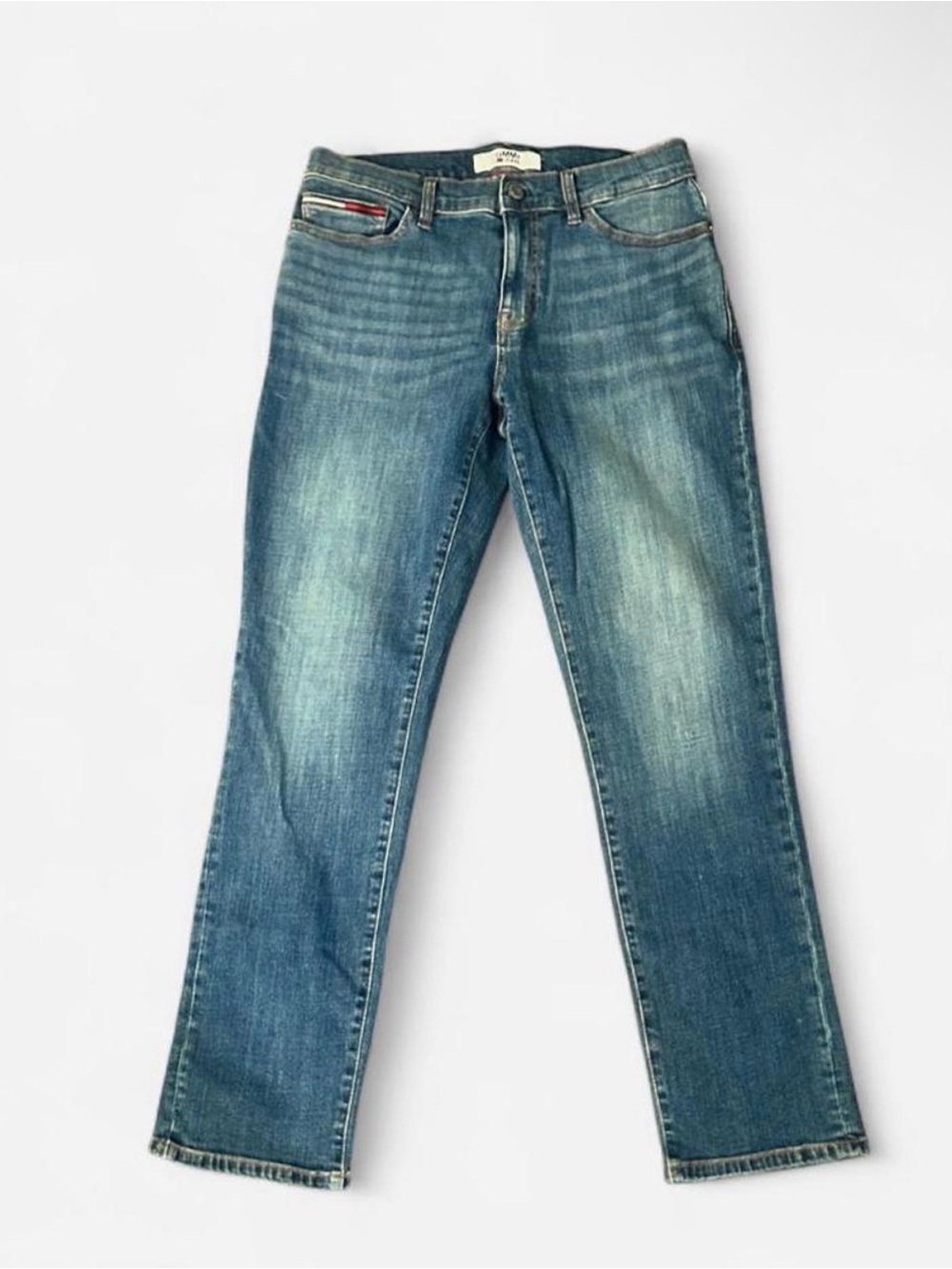 Tommy Hilfiger Faded Blue Straight Jeans Size 30